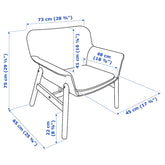 VEDBO Armchair, Gunnared dark grey